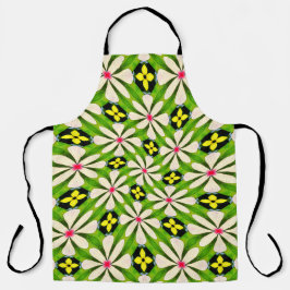 Esthetische bloemen patroon schort