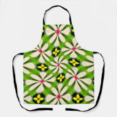 Esthetische bloemen patroon schort (Voorkant)
