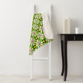 Esthetische bloemen patroon sherpa deken (In situ)