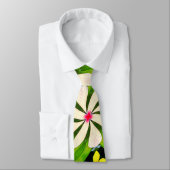 Esthetische bloemen patroon stropdas (Gebonden)