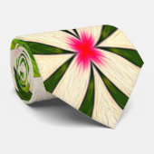 Esthetische bloemen patroon stropdas (Opgerold)