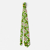 Esthetische bloemen patroon stropdas (Achterkant)