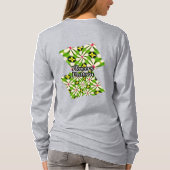 Esthetische bloemen patroon t-shirt (Achterkant)