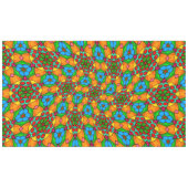 Esthetische bloemen patroon tafelkleed (Voorkant (Horizontaal))