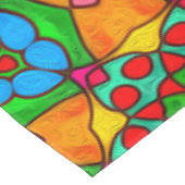 Esthetische bloemen patroon tafelkleed (Gekanteld)