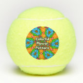 Esthetische bloemen patroon tennisballen (Voorkant)