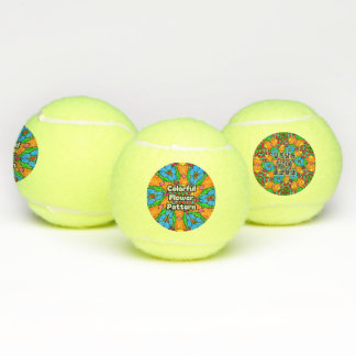 Esthetische bloemen patroon tennisballen