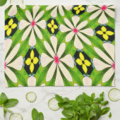 Esthetische bloemen patroon theedoek (Gevouwen)
