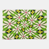 Esthetische bloemen patroon theedoek (Horizontaal)