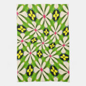 Esthetische bloemen patroon theedoek (Verticaal)