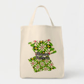 Esthetische bloemen patroon tote bag (Voorkant)