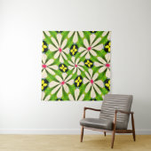 Esthetische bloemen patroon wandkleed (In Situ (horizontaal))