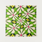 Esthetische bloemen patroon wandkleed (Voorkant)