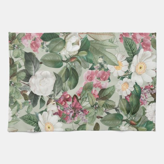 Esthetische bloemen  theedoek (Horizontaal)
