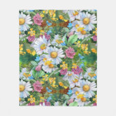 Esthetische bloemende fleece deken (Voorkant)