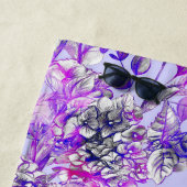 Esthetische bloemendouche gordijn strandhanddoek strandlaken (In situ)