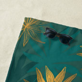 Esthetische bloemendouche gordijn strandhanddoek strandlaken (In situ)