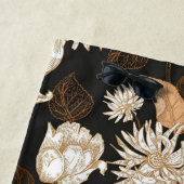 Esthetische bloemendouche gordijn strandhanddoek strandlaken (In situ)