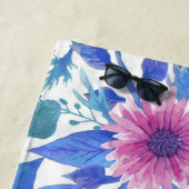 Esthetische bloemendouchegordijn strandlaken (In situ)