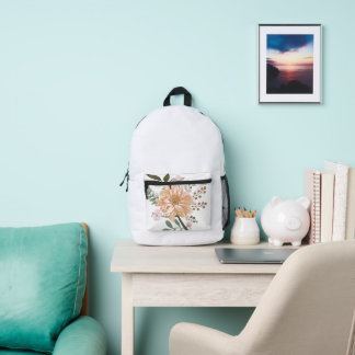 Esthetische bloemendruk schooltas voor meisjes bedrukte rugzak