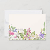 Esthetische bloementuin RSVP kaartje (Achterkant)