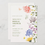 Esthetische bloementuin vrijgezellenfeest kaart (Voorkant / Achterkant)