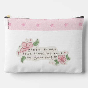 Esthetische bloemige inspiratie ritssluiting zak m etui