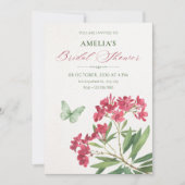 Esthetische bloemrijke bruidsshower kaart (Voorkant)