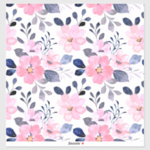 Esthetische bloemsticker | Minimaal ontwerp