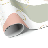 Esthetische Boho geometrische organische vormen pa Cadeaupapier (Rol Hoek)