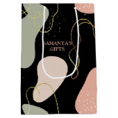 Esthetische Boho geometrische organische vormen pa Medium Cadeauzakje (Achterkant)