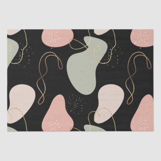 Esthetische Boho geometrische organische vormen pa Tissuepapier (Voorkant)