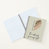 Esthetische Boho Spiraal Notebook Notitieboek (Binnen)