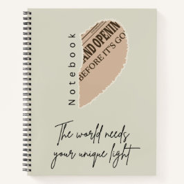 Esthetische Boho Spiraal Notebook Notitieboek