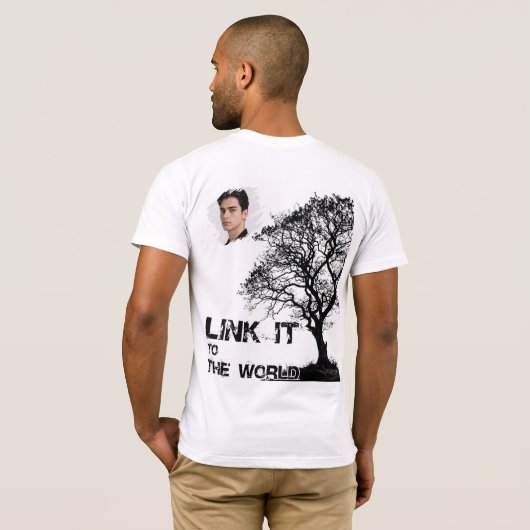 Esthetische Boom Silhouet T-Shirt (Achterkant volledig)