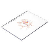 Esthetische botanische bloemenkrans notitieboek (Linkerzijde)