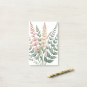 Esthetische Botanische Varens Bloemmotief Post-it Post-it® Notes (Op bureau)