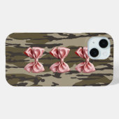 Esthetische Bottomland Camo Baby Roze linten & str Case-Mate iPhone Case (Achterkant (horizontaal))