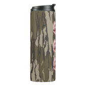 Esthetische Bottomland Camo Baby Roze linten & str Thermosbeker (Gedraaid links)