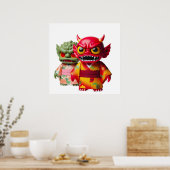 Esthetische Boze Pop Wall Art Poster voor Modern (Keuken)