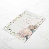 Esthetische bruiloft uitnodigingskaart folie uitnodiging (Gedraaid)
