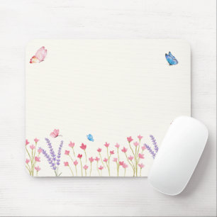 Esthetische Butterfly Wildflowers Muismat