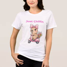 Esthetische Capybara Chillende Cute T-Shirt