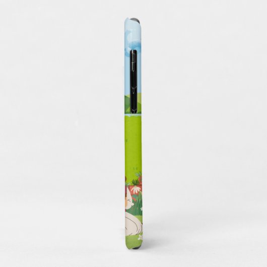 Esthetische Cat Picnic Schattige Modern Case-Mate iPhone Case (Achterkant/links)