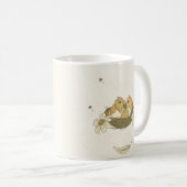 Esthetische Charmante Natuur Vogels Vredig Zacht Koffiemok (Voorkant rechts)