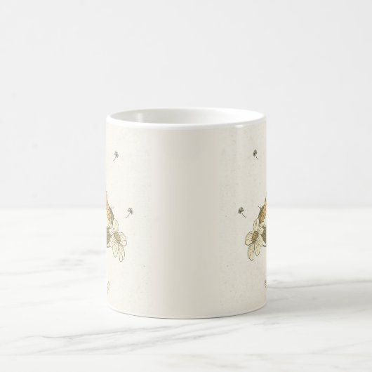 Esthetische Charmante Natuur Vogels Vredig Zacht Koffiemok (Center)