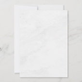 Esthetische Chic Bloemen Licht Grijs Save the Date Kaart (Achterkant)