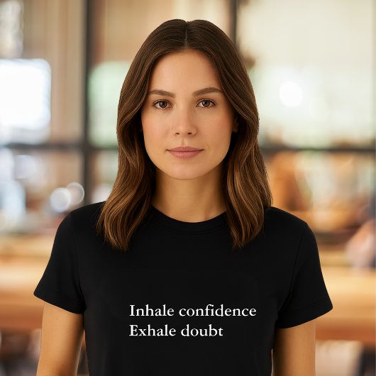 esthetische citaat Inhaleer vertrouwen ademt twijf T-shirt