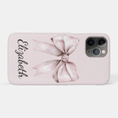 Esthetische coquette roze strik Gepersonaliseerde  Case-Mate iPhone Case (Achterkant (horizontaal))