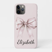 Esthetische coquette roze strik Gepersonaliseerde  Case-Mate iPhone Case (Achterkant)